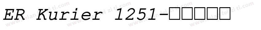 ER Kurier 1251字体转换